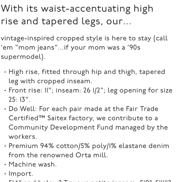 Madewell The Perfect Vintage Crop Jeans Summer Wash - Picture 8 of 8